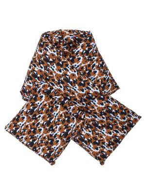 Leopard Camo Puffer Scarf