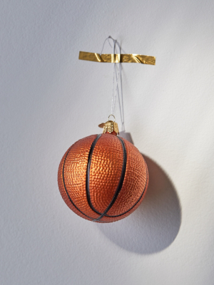 Sparkly Basketball Christmas Ornament