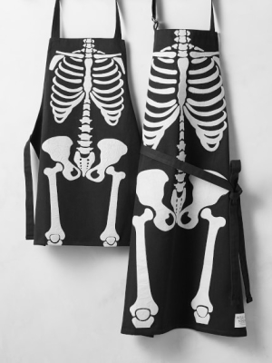Glow-in-the-dark Skeleton Adult & Kid Aprons