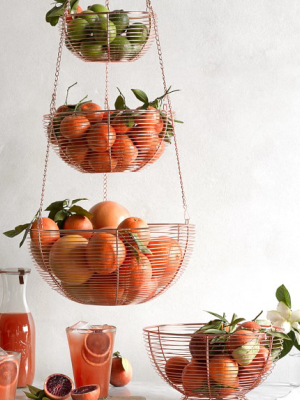 Hanging Wire 3-tier Fruit Basket