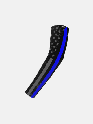 Tactical Thin Blue Line Usa Flag Kids Arm Sleeve