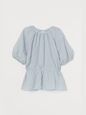 Puff-sleeved Top