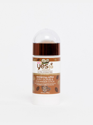 Yes To Coconut & Coffee 2-in-1 Scrub & Cleanser Stick - Hydrate + Energize