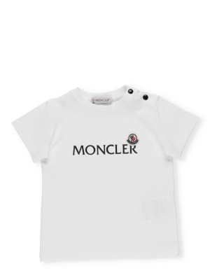 Moncler Enfant Logo Printed T-shirt