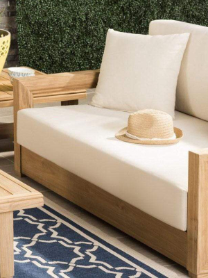 Ll Couture Teak 2 Seat Outdoor Sofa