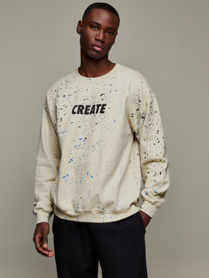 Stone Spray Paint Create Sweatshirt