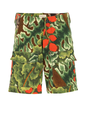 Buscemi Printed Flap-pocket Shorts