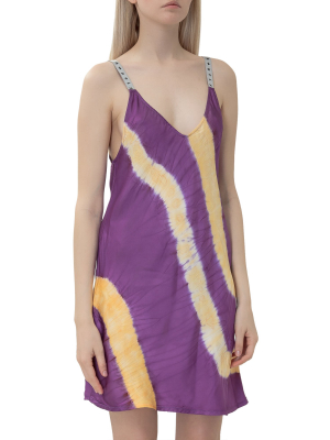 Palm Angels Tie-dye Slip Mini Dress