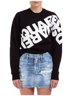 Dsquared2 Mirrored Logo Print Sweatshirt