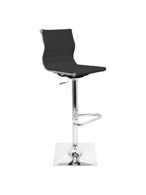 Adjustable 25"-32" Barstool Black - Lumisource