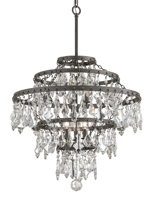 Meritage 6lt Chandelier Large Graphite