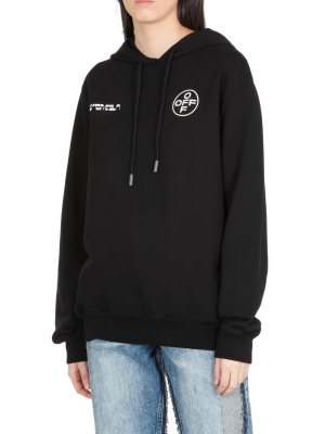 Off-white Logo Print Drawstring Hoodie