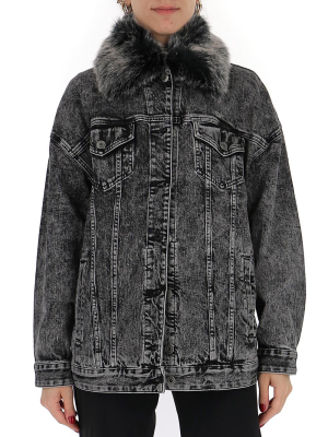 Michael Michael Kors Acid Wash Denim Jacket