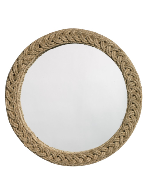 Braided Round Mirror