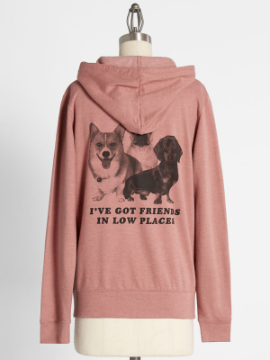 Friends In Low Places Zip-up Hoodie