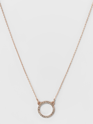 Short Pendant Necklace - A New Day™ Rose Gold