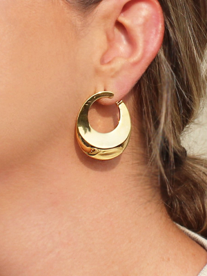 Rhythm Front Facing Hoop Earrings