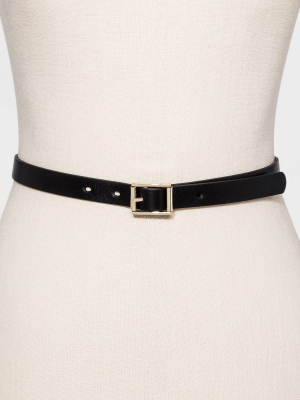 Women's Reversible Belt - A New Day™ Black/cognac