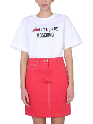 Boutique Moschino Logo Printed T-shirt