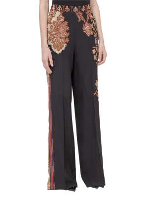 Etro Graphic Printed Wide Leg Pants