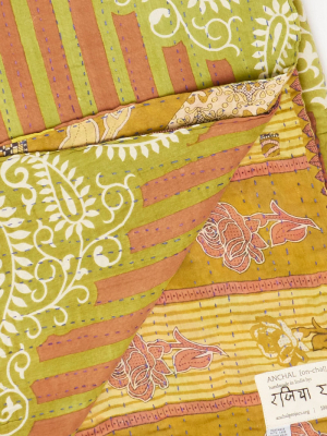 Anchal Twin Kantha Quilt No. T190939