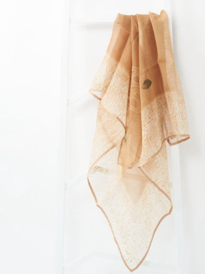 Primrose Cinnamon Silk Scarf