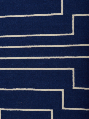 Yasmina Flat-weave Rug, Navy