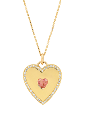 Diamond-studded Heart Pendant