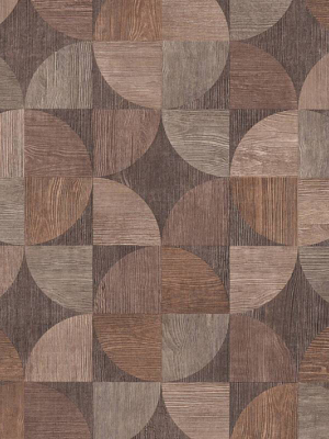 Melena Deco Wood Wallpaper In Beige, Brown, And Grey By Bd Wall