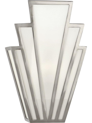 Empire Wall Sconce In Antique Silver