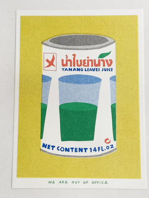 Can Of Yanang Leaves Juice Risograph