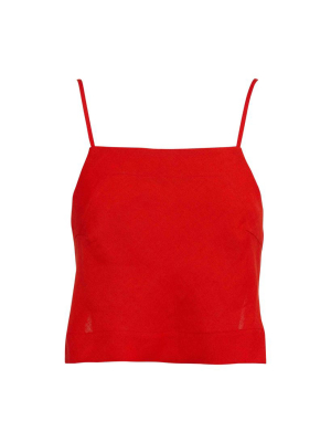 Rouleau Cami Top - Vermillion