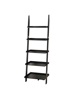 72" American Heritage Bookshelf Ladder Black - Breighton Home