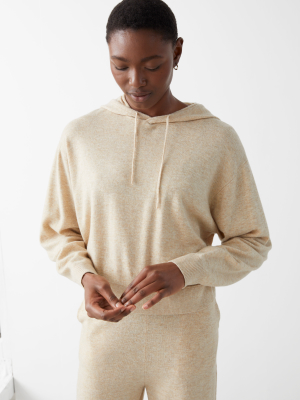 Oversized Wool Knit Hoodie