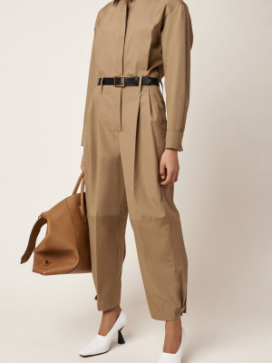 Cotton-gabardine Jumpsuit