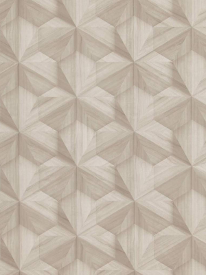 Geo Modern Wallpaper In Beige From The Loft Collection By Burke Decor