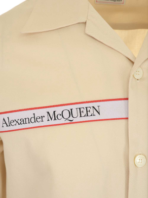 Alexander Mcqueen Logo Tape Short-sleeve Shirt