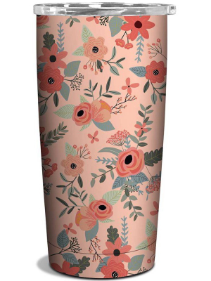 Ocs Designs 17oz Stainless Steel Tumbler Secret Garden Floral Pink