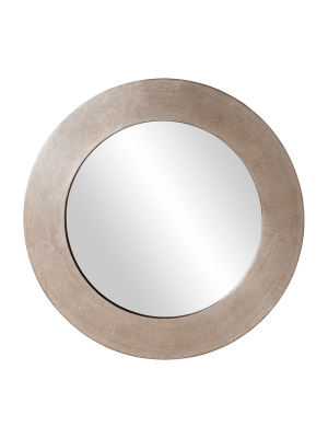 Round Sonic Decorative Wall Mirror Light Silver - Howard Elliott