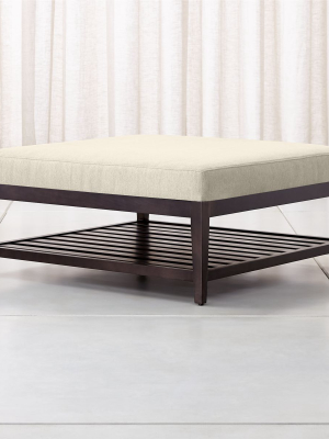 Nash Square Ottoman With Slats