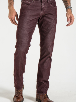 Barfly Slim Corduroy In Malbec