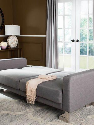 Traverse Foldable Sofa Bed Dark Gray/silver