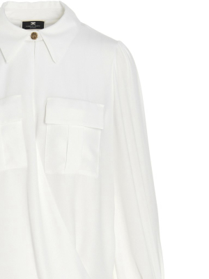 Elisabetta Franchi Button Embellished Shirt