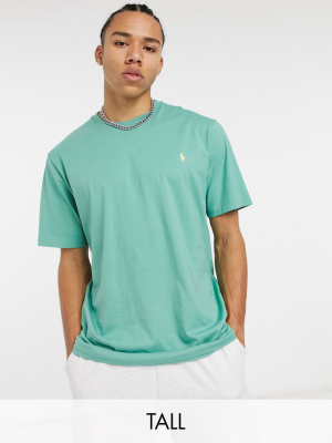 Polo Ralph Lauren Big & Tall Player Logo T-shirt In Light Green