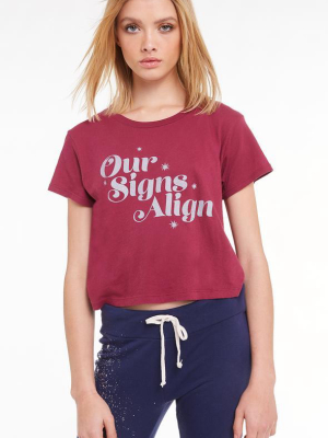 Wildfox Our Signs Align Baby Tee