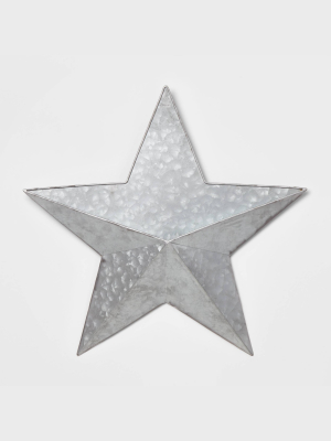 Silver Star Wall Holder Sign - Wondershop™
