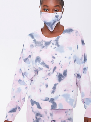 Tie-dye Sweatshirt & Face Mask Set