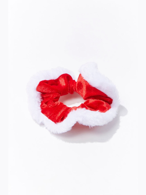 Plush Santa Scrunchie