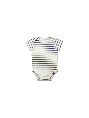 The Organic Onesie - Cream/navy