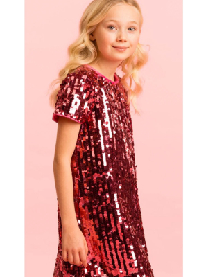 Pink Sequin Dress